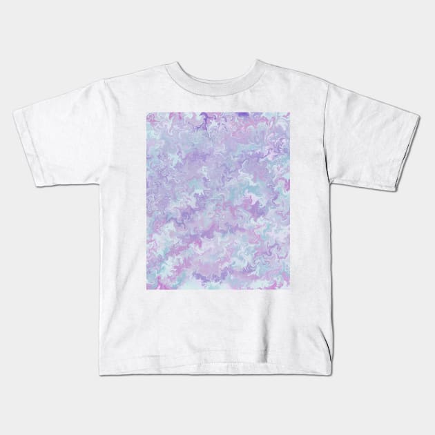 Cute Marble Kids T-Shirt by LozMac